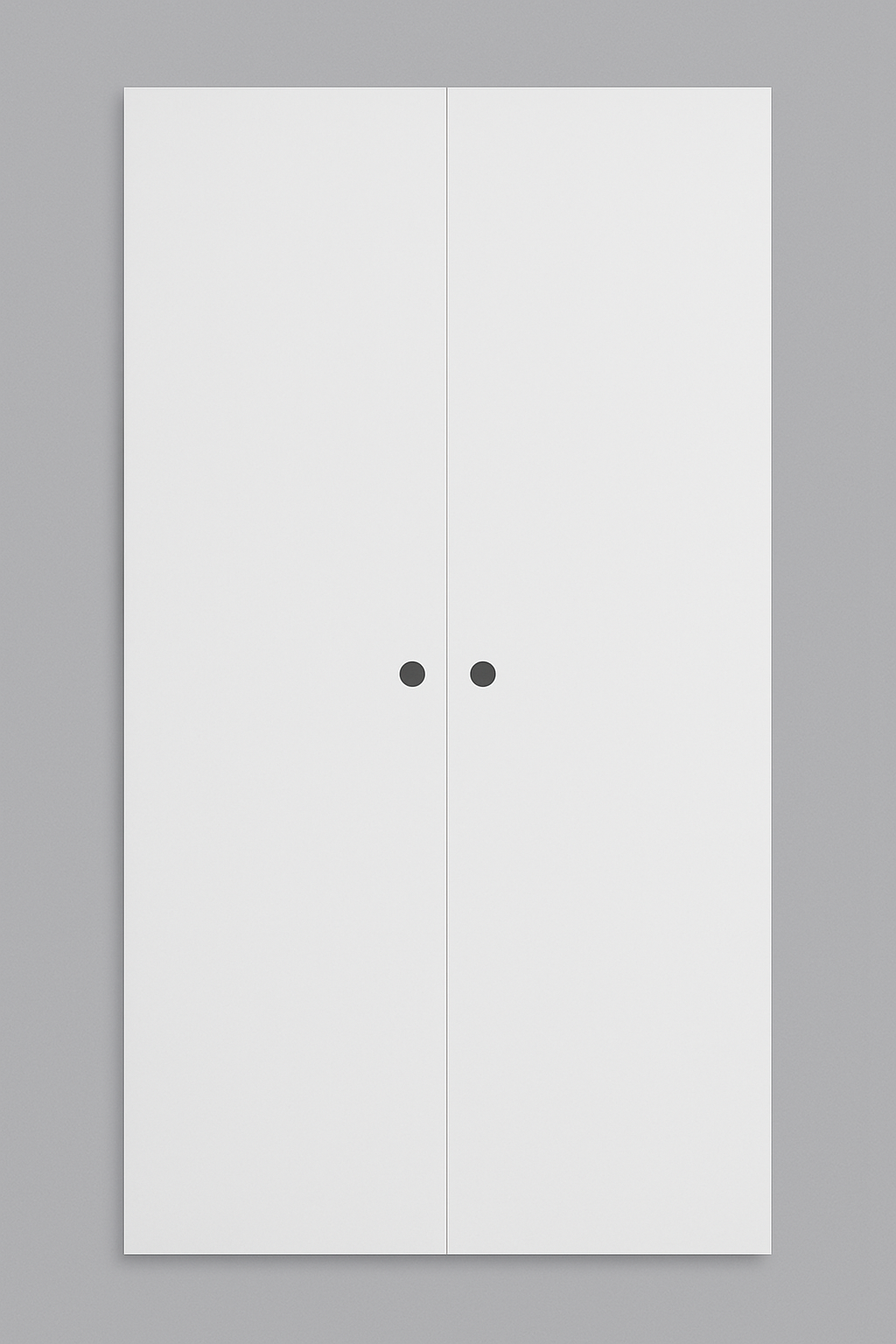 80" High Flush Panel Interior Double Door