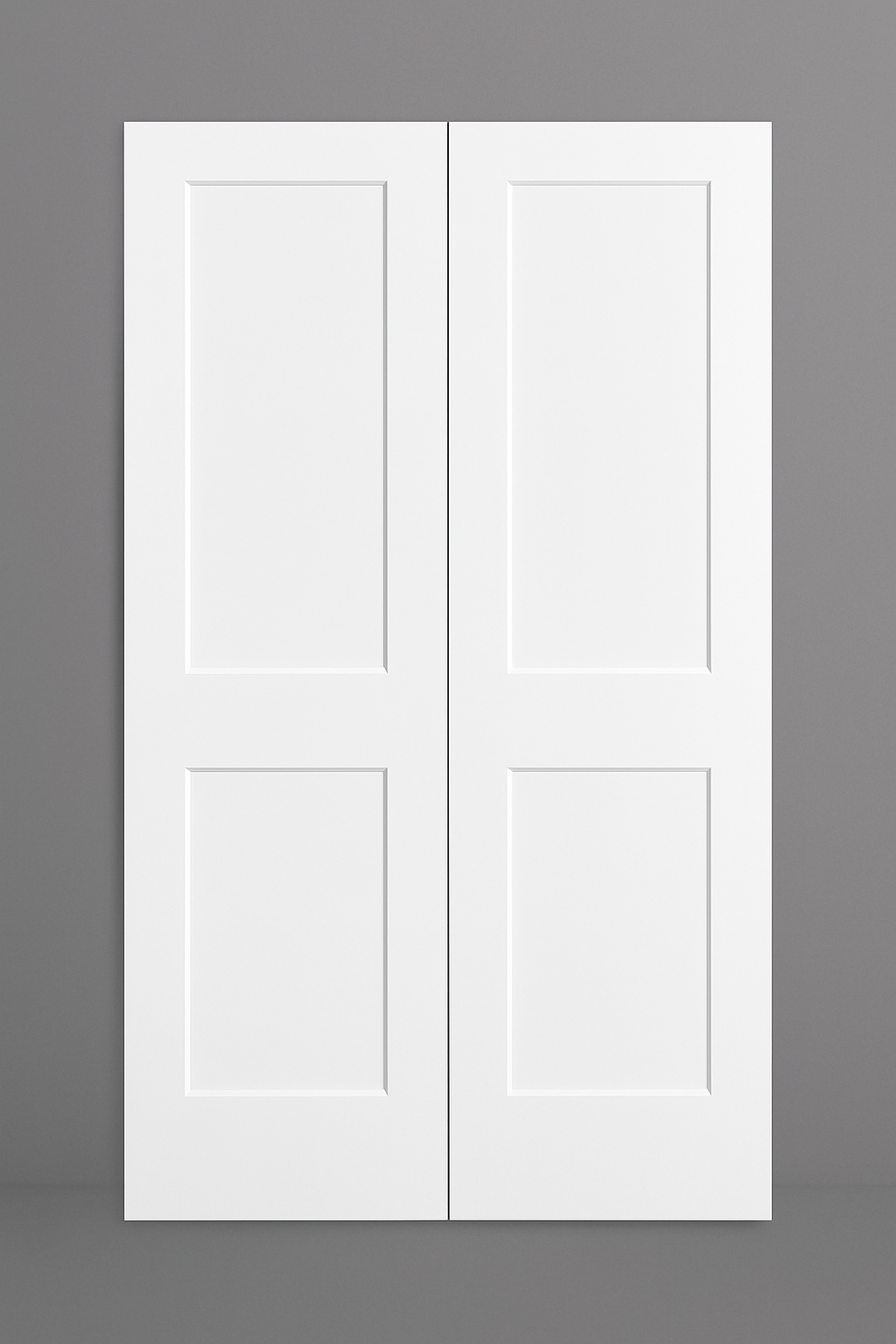 96" High 2 Panel Interior Double Door